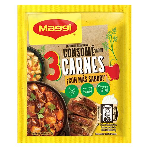 MAGGI Consomé 3 carnes bajo en grasa Recetas Nestlé